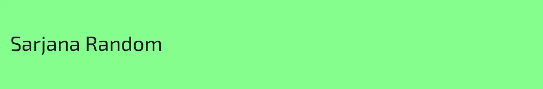 Sarjana Random